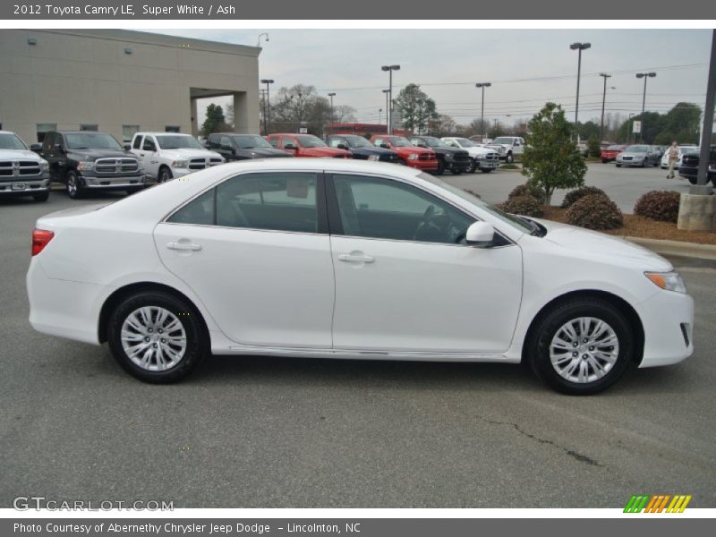 Super White / Ash 2012 Toyota Camry LE