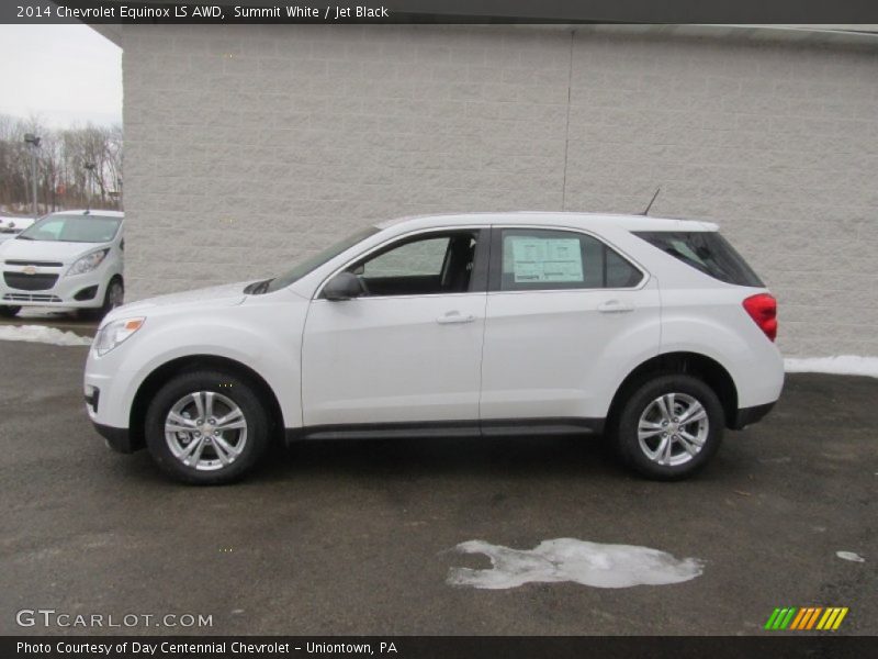 Summit White / Jet Black 2014 Chevrolet Equinox LS AWD