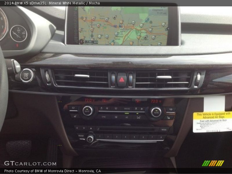 Mineral White Metallic / Mocha 2014 BMW X5 sDrive35i