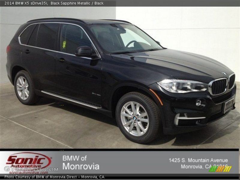 Black Sapphire Metallic / Black 2014 BMW X5 sDrive35i