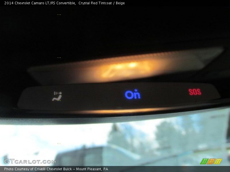 Crystal Red Tintcoat / Beige 2014 Chevrolet Camaro LT/RS Convertible