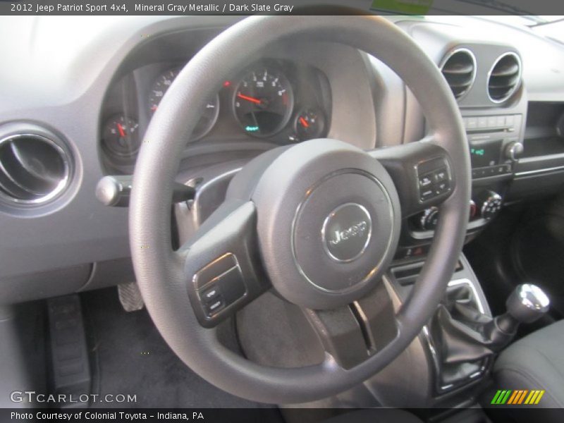Mineral Gray Metallic / Dark Slate Gray 2012 Jeep Patriot Sport 4x4