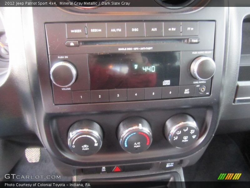 Mineral Gray Metallic / Dark Slate Gray 2012 Jeep Patriot Sport 4x4