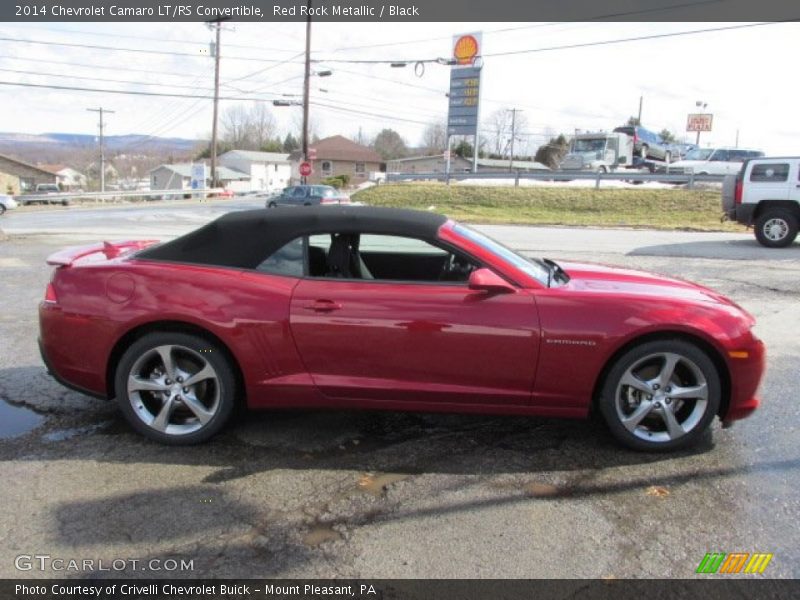 Red Rock Metallic / Black 2014 Chevrolet Camaro LT/RS Convertible