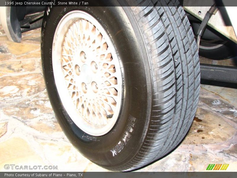 Stone White / Tan 1996 Jeep Cherokee Country
