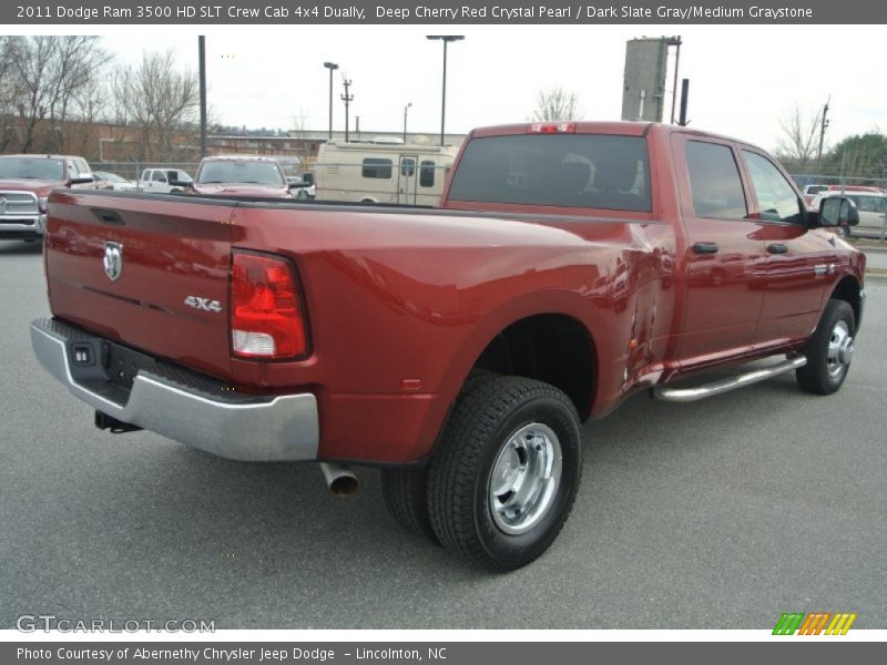 Deep Cherry Red Crystal Pearl / Dark Slate Gray/Medium Graystone 2011 Dodge Ram 3500 HD SLT Crew Cab 4x4 Dually