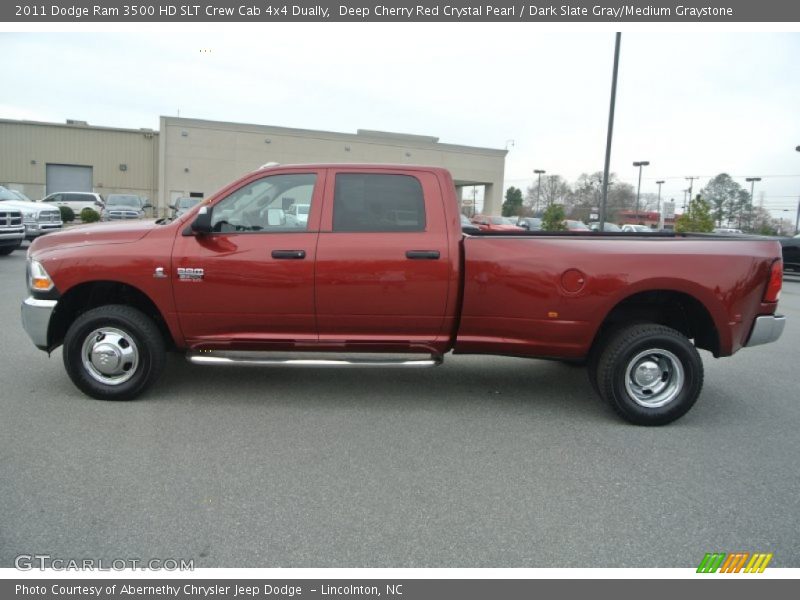 Deep Cherry Red Crystal Pearl / Dark Slate Gray/Medium Graystone 2011 Dodge Ram 3500 HD SLT Crew Cab 4x4 Dually
