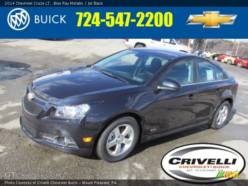 Blue Ray Metallic / Jet Black 2014 Chevrolet Cruze LT