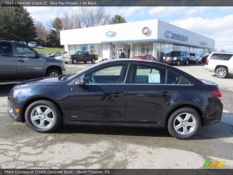 Blue Ray Metallic / Jet Black 2014 Chevrolet Cruze LT