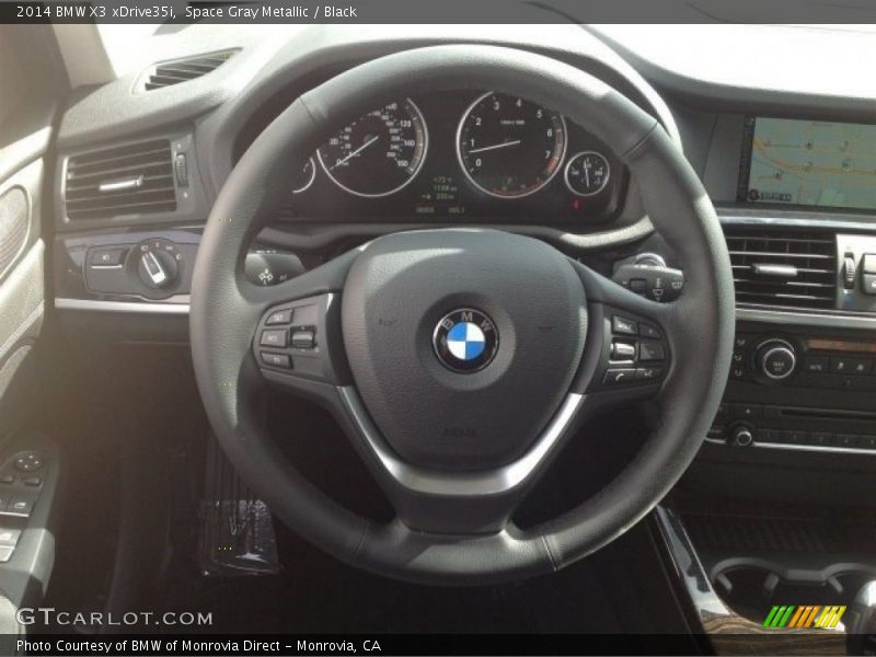 Space Gray Metallic / Black 2014 BMW X3 xDrive35i