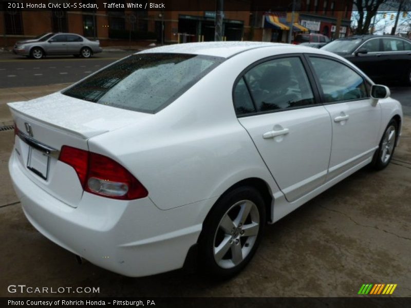 Taffeta White / Black 2011 Honda Civic LX-S Sedan