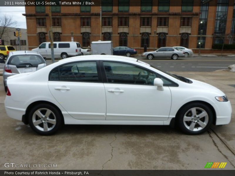 Taffeta White / Black 2011 Honda Civic LX-S Sedan