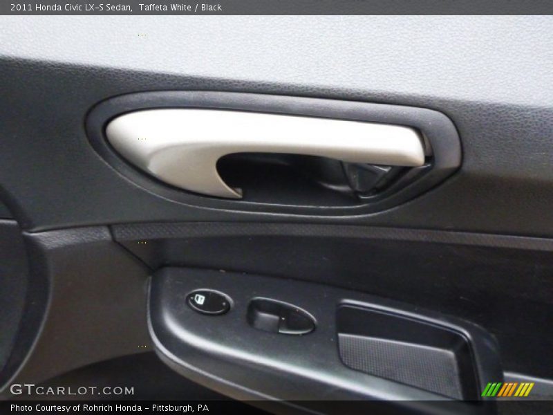 Taffeta White / Black 2011 Honda Civic LX-S Sedan