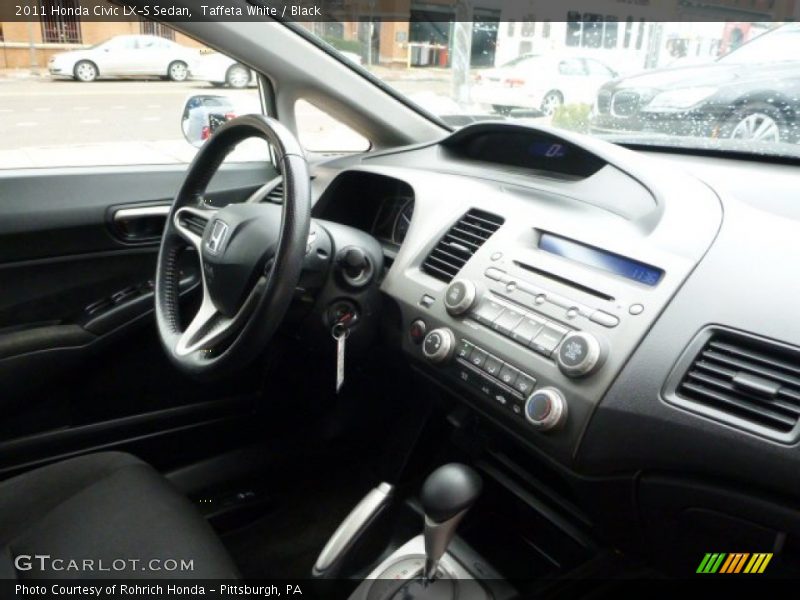 Taffeta White / Black 2011 Honda Civic LX-S Sedan