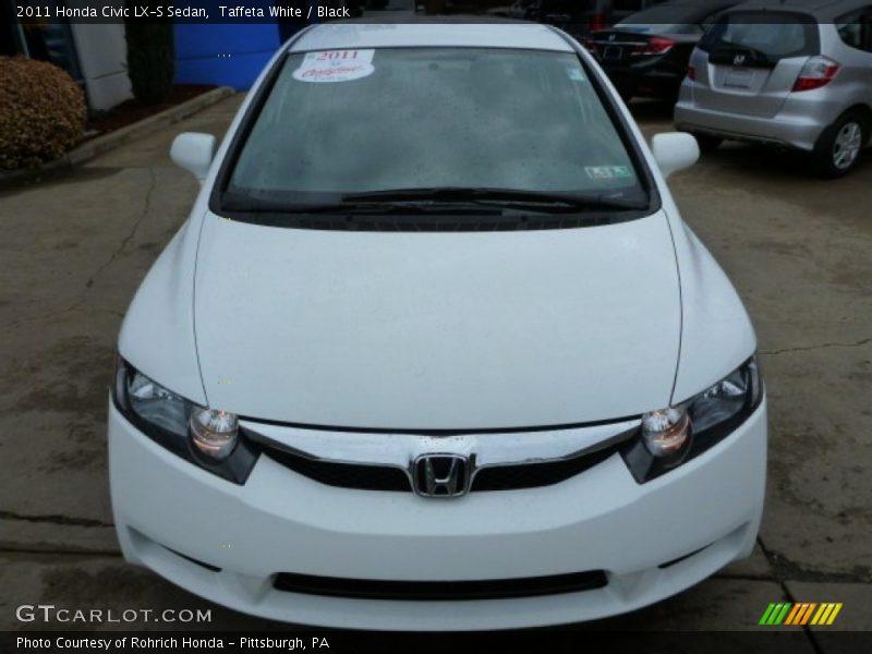 Taffeta White / Black 2011 Honda Civic LX-S Sedan