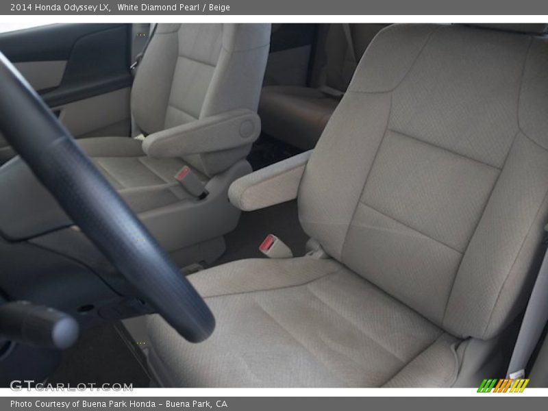 White Diamond Pearl / Beige 2014 Honda Odyssey LX