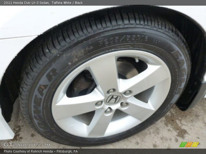 Taffeta White / Black 2011 Honda Civic LX-S Sedan