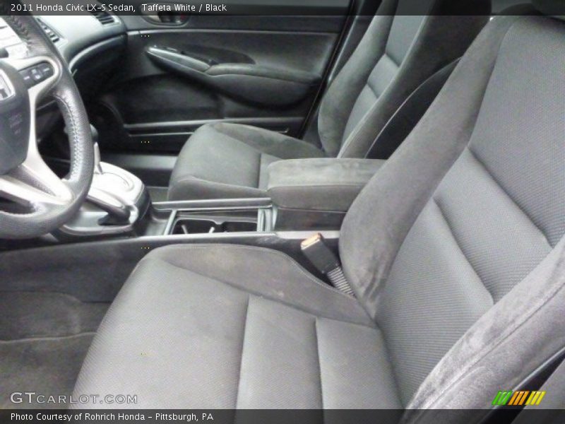 Taffeta White / Black 2011 Honda Civic LX-S Sedan