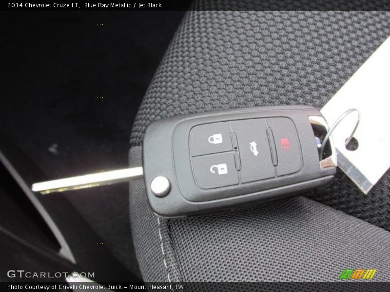 Blue Ray Metallic / Jet Black 2014 Chevrolet Cruze LT