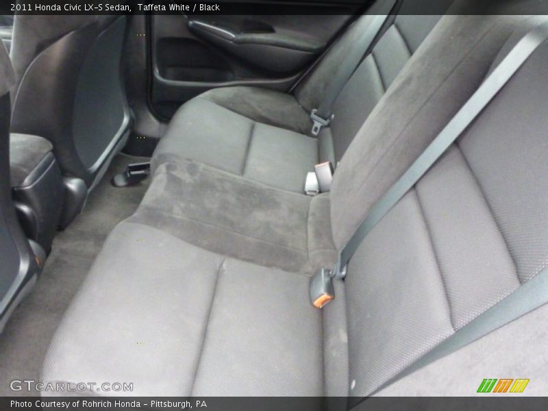 Taffeta White / Black 2011 Honda Civic LX-S Sedan