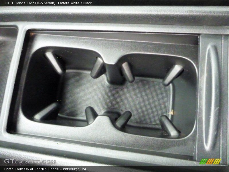 Taffeta White / Black 2011 Honda Civic LX-S Sedan