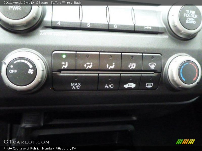Taffeta White / Black 2011 Honda Civic LX-S Sedan
