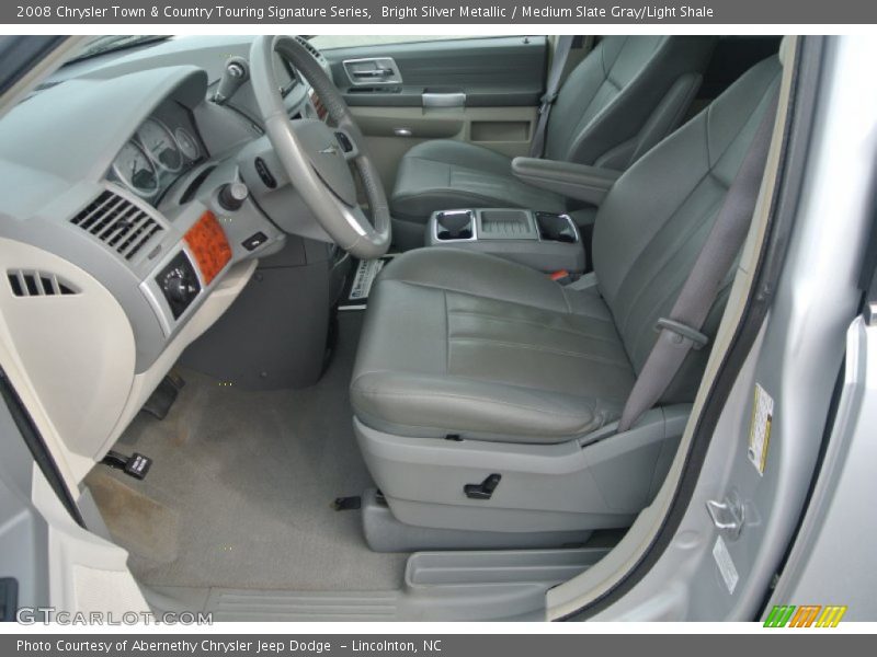 Bright Silver Metallic / Medium Slate Gray/Light Shale 2008 Chrysler Town & Country Touring Signature Series