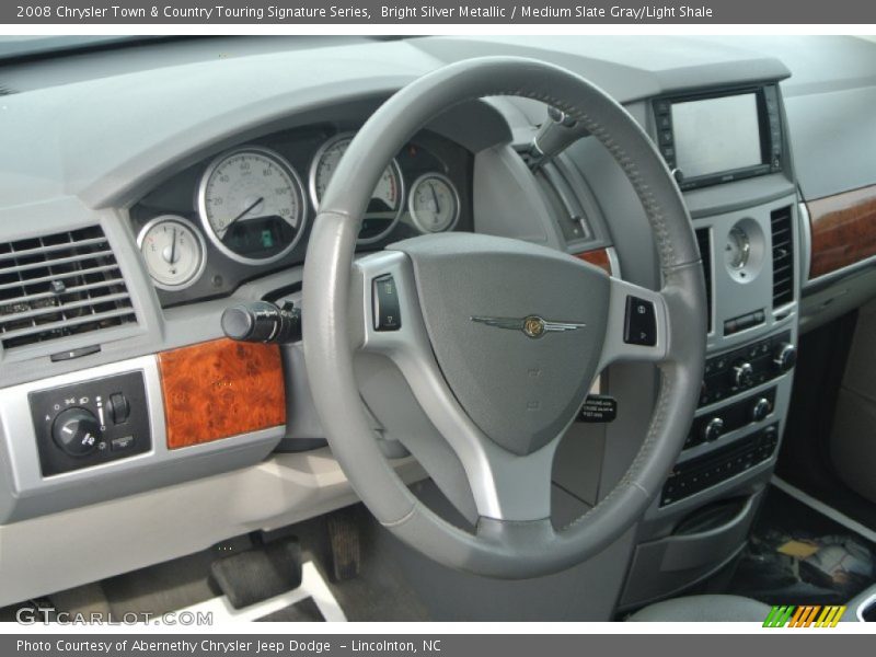 Bright Silver Metallic / Medium Slate Gray/Light Shale 2008 Chrysler Town & Country Touring Signature Series