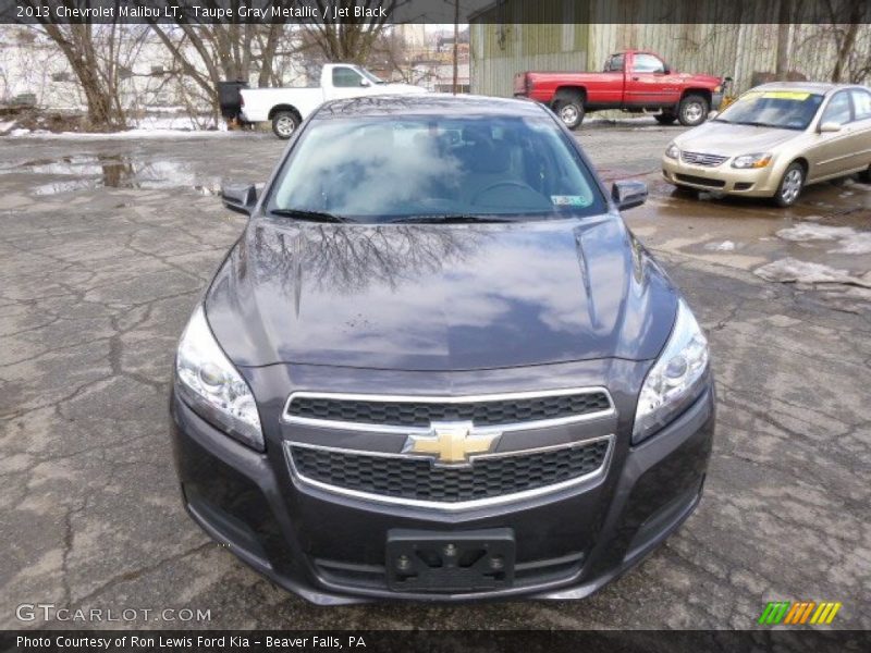 Taupe Gray Metallic / Jet Black 2013 Chevrolet Malibu LT