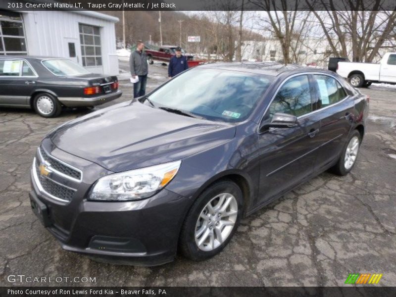 Taupe Gray Metallic / Jet Black 2013 Chevrolet Malibu LT