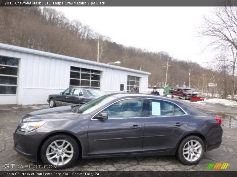 Taupe Gray Metallic / Jet Black 2013 Chevrolet Malibu LT