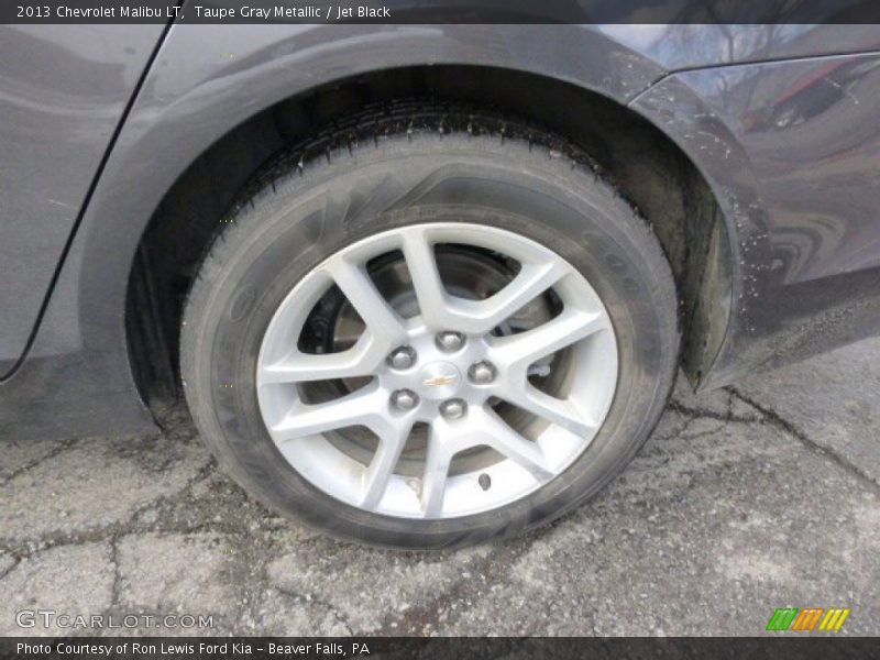 Taupe Gray Metallic / Jet Black 2013 Chevrolet Malibu LT