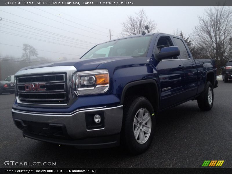 Cobalt Blue Metallic / Jet Black 2014 GMC Sierra 1500 SLE Double Cab 4x4