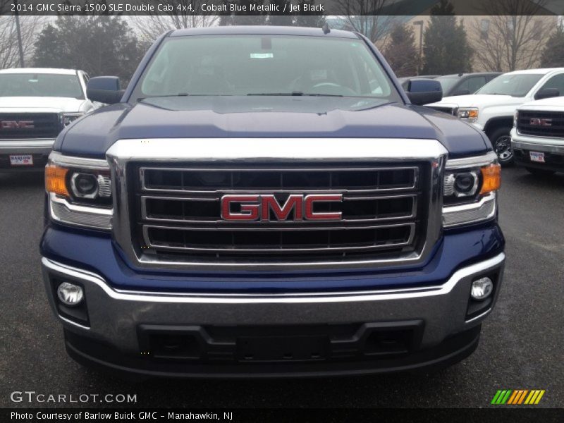Cobalt Blue Metallic / Jet Black 2014 GMC Sierra 1500 SLE Double Cab 4x4