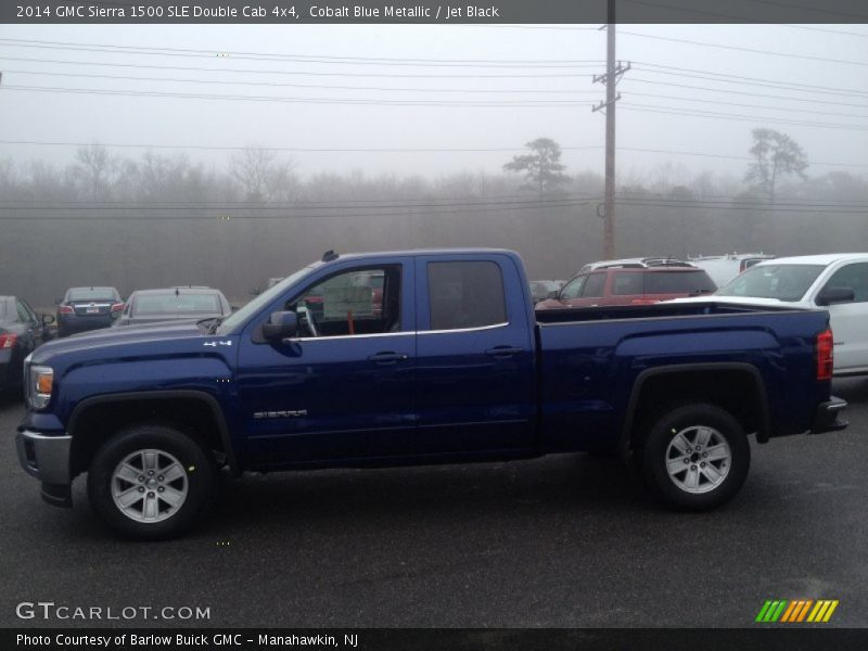 Cobalt Blue Metallic / Jet Black 2014 GMC Sierra 1500 SLE Double Cab 4x4