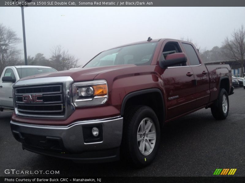 Sonoma Red Metallic / Jet Black/Dark Ash 2014 GMC Sierra 1500 SLE Double Cab