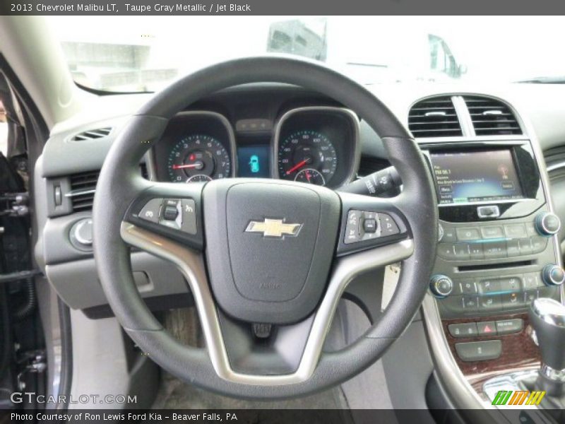 Taupe Gray Metallic / Jet Black 2013 Chevrolet Malibu LT