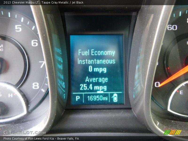 Taupe Gray Metallic / Jet Black 2013 Chevrolet Malibu LT