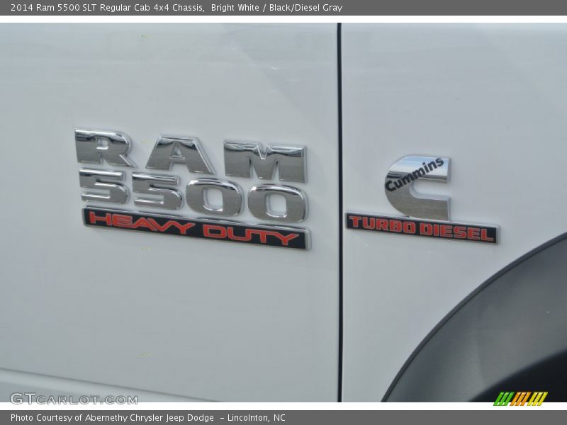 Bright White / Black/Diesel Gray 2014 Ram 5500 SLT Regular Cab 4x4 Chassis