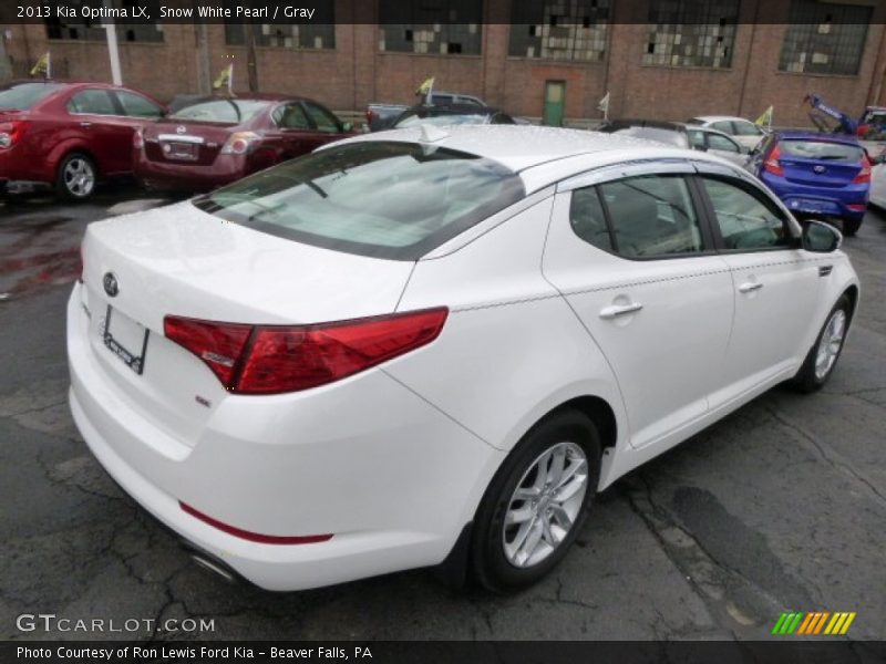 Snow White Pearl / Gray 2013 Kia Optima LX