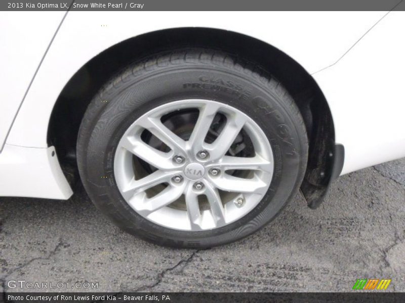 Snow White Pearl / Gray 2013 Kia Optima LX
