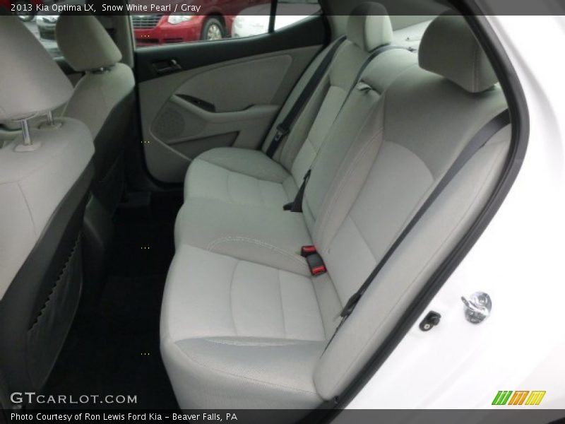 Snow White Pearl / Gray 2013 Kia Optima LX