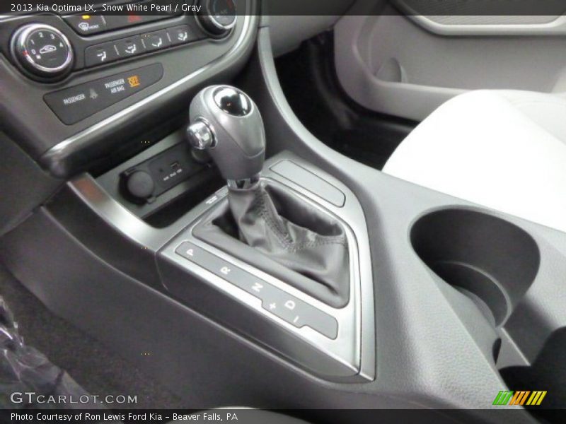 Snow White Pearl / Gray 2013 Kia Optima LX