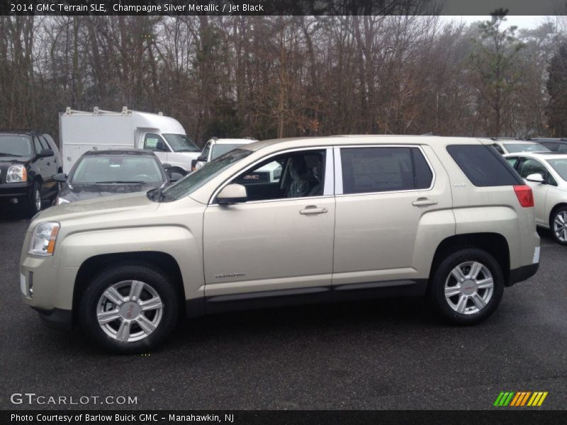 Champagne Silver Metallic / Jet Black 2014 GMC Terrain SLE
