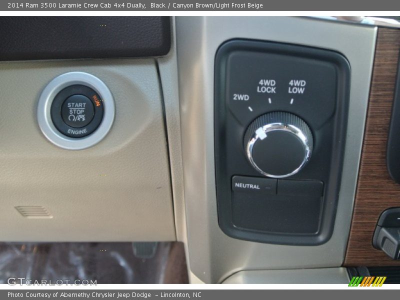 Black / Canyon Brown/Light Frost Beige 2014 Ram 3500 Laramie Crew Cab 4x4 Dually