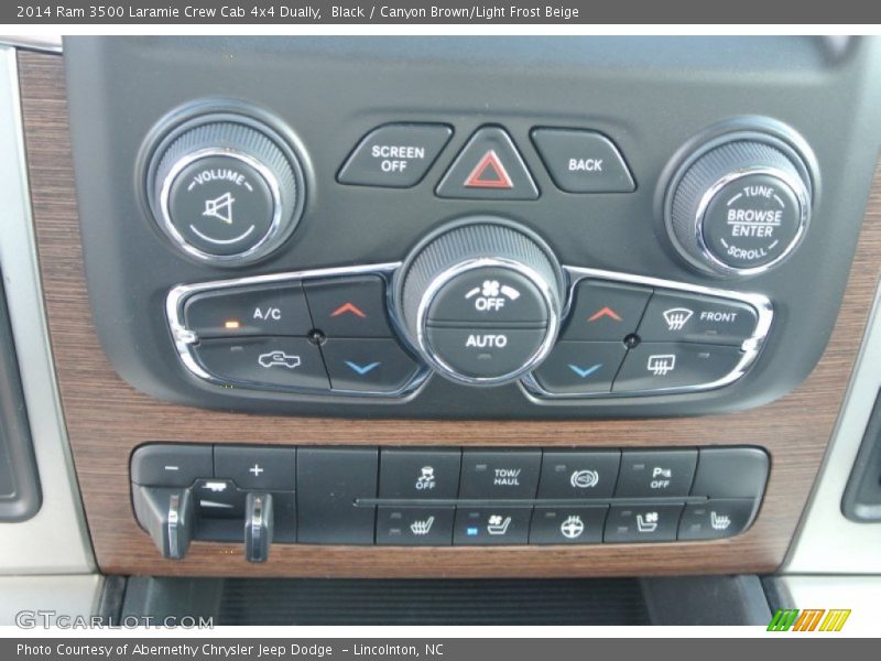 Black / Canyon Brown/Light Frost Beige 2014 Ram 3500 Laramie Crew Cab 4x4 Dually