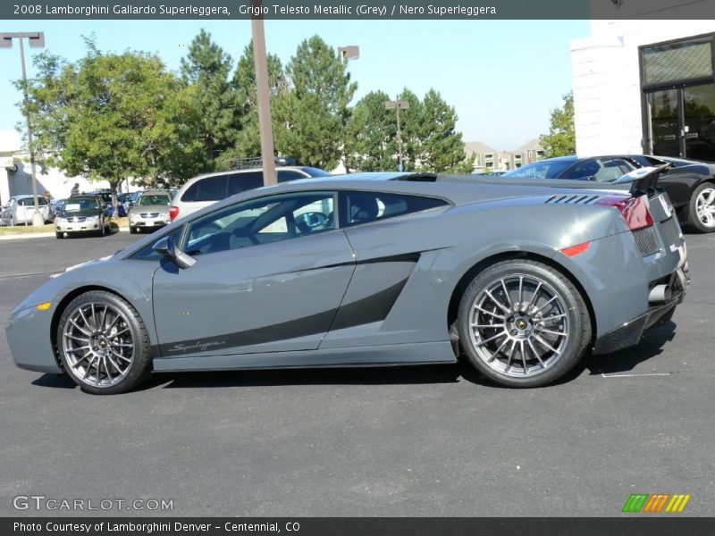 Grigio Telesto Metallic (Grey) / Nero Superleggera 2008 Lamborghini Gallardo Superleggera
