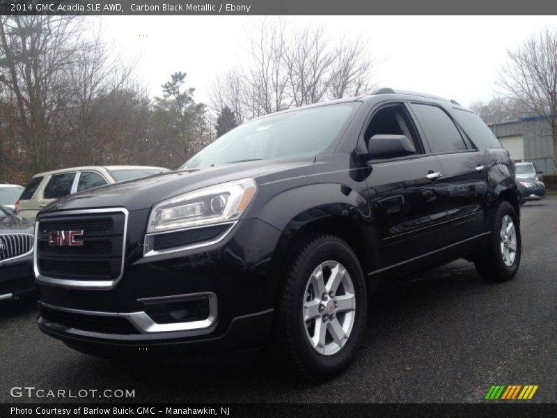 Carbon Black Metallic / Ebony 2014 GMC Acadia SLE AWD