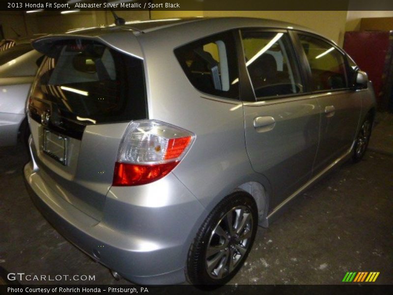 Alabaster Silver Metallic / Sport Black 2013 Honda Fit Sport