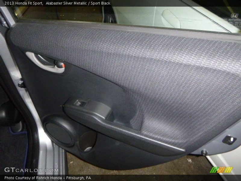 Alabaster Silver Metallic / Sport Black 2013 Honda Fit Sport